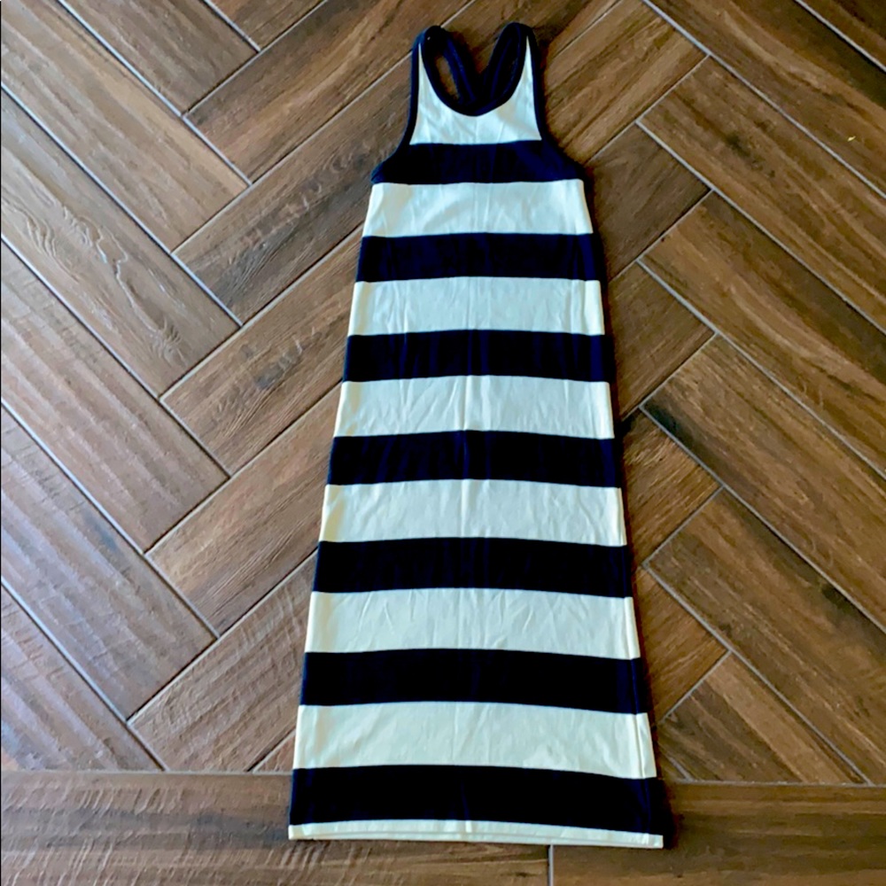 Ralph Lauren Cotton Striped Midi Dress
